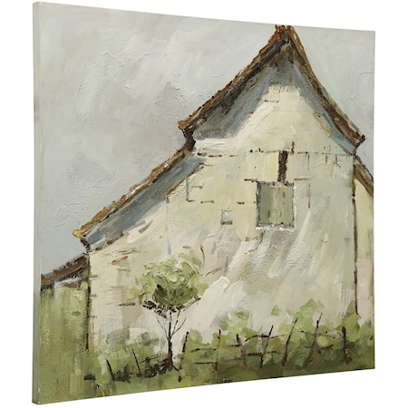 Vintage Farmhouse Painted Canvas